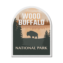 Load image into Gallery viewer, Wood Buffalo National Park of Canada Waterproof Vinyl Sticker - Canada Untamed

