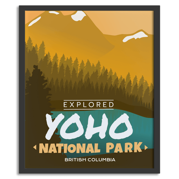 Yoho National Park 'Explored' Poster - Canada Untamed